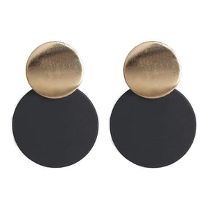 2019 New Fashion Stud Earrings For Women Golden Color Round Ball Geometric Earrings For Party Wedding Gift Wholesale Ear Jewelry