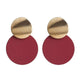 2019 New Fashion Stud Earrings For Women Golden Color Round Ball Geometric Earrings For Party Wedding Gift Wholesale Ear Jewelry