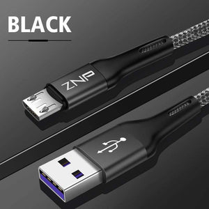ZNP 1m 2m Micro USB Cable Fast Charging For Xiaomi Redmi Note 5 Pro Android Mobile Phone Data Cable for Samsung S7 Micro Charger