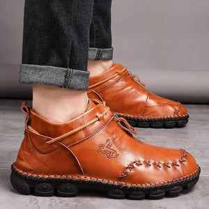 ZUNYU Autumn New Leather Men Boots Winter High Tops Man Casual Ankle Boot Comfortable Men's Snow Shoes Work Plus Size 38-48