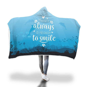 wc-fulfillment Hooded Blanket Adult 80"x55" Awesome Dolphin Hooded Blanket