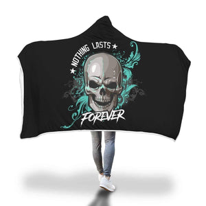 wc-fulfillment Hooded Blanket Adult 80"x55" Awesome Skull Hooded Blanket