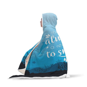 wc-fulfillment Hooded Blanket Awesome Dolphin Hooded Blanket